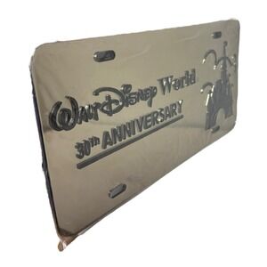 Walt Disney World 30th Anniversary License Plate Laser Artwork Collection Mirror